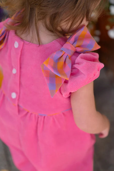 Ryleigh Romper Romany Rose Autumn Punch Plaid