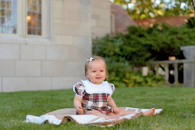 Bea Louise Bubble Charlie Place Plaid, Worth Ave White
