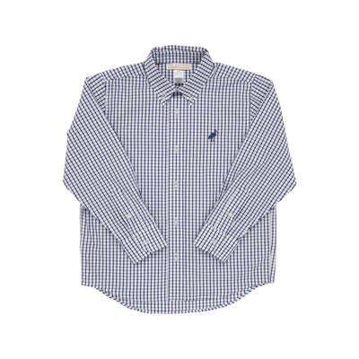 Dean's List Dress Shirt Nantucket Navy Windowpane