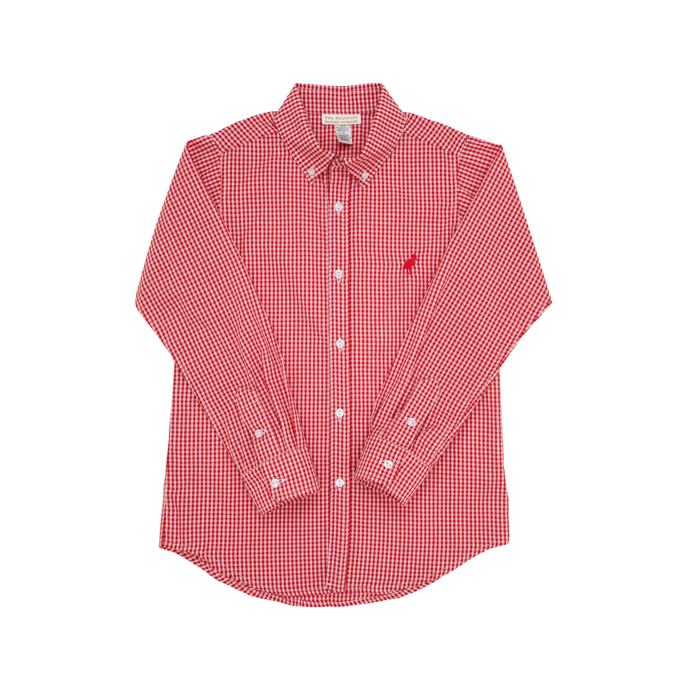 Dean's List Dress Shirt Richmond Red Mini Gingham RR Stork