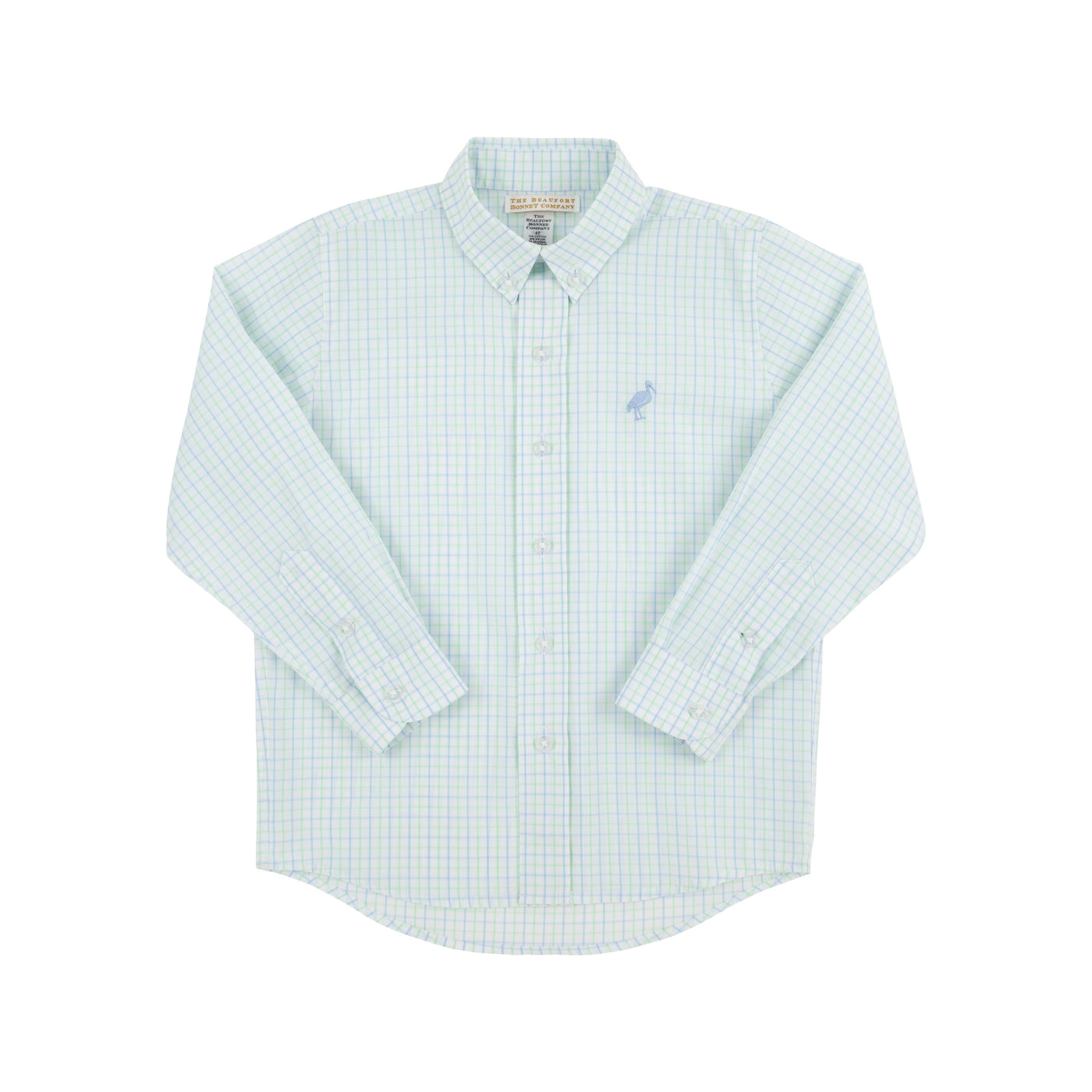 Dean's List Dress Shirt Sea Island Seafoam Windowpane Beale SB