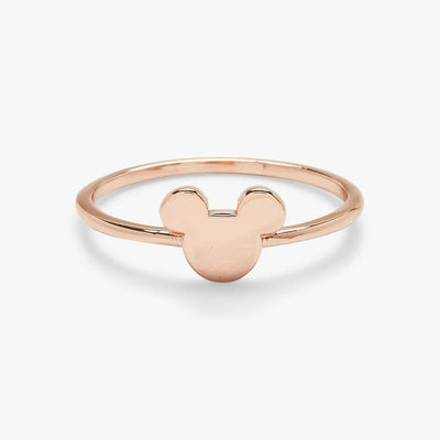 Small Flat Mickey Head Ring (2 Colors)