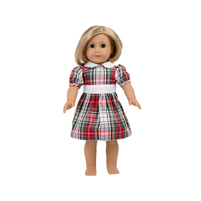 Dolly Cindy Lou Sash Dress Keene Place Plaid