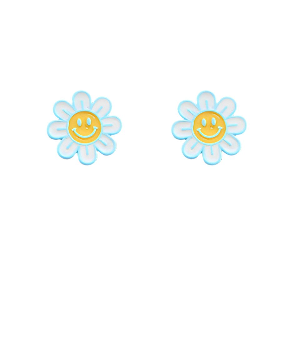 Aqua Daisy Earrings