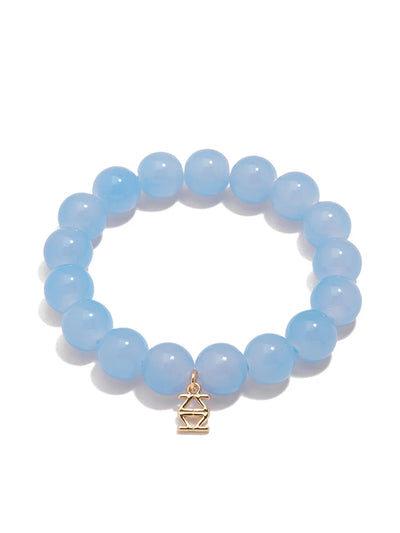 Glass Bead Stretch Bracelet - Various Colors