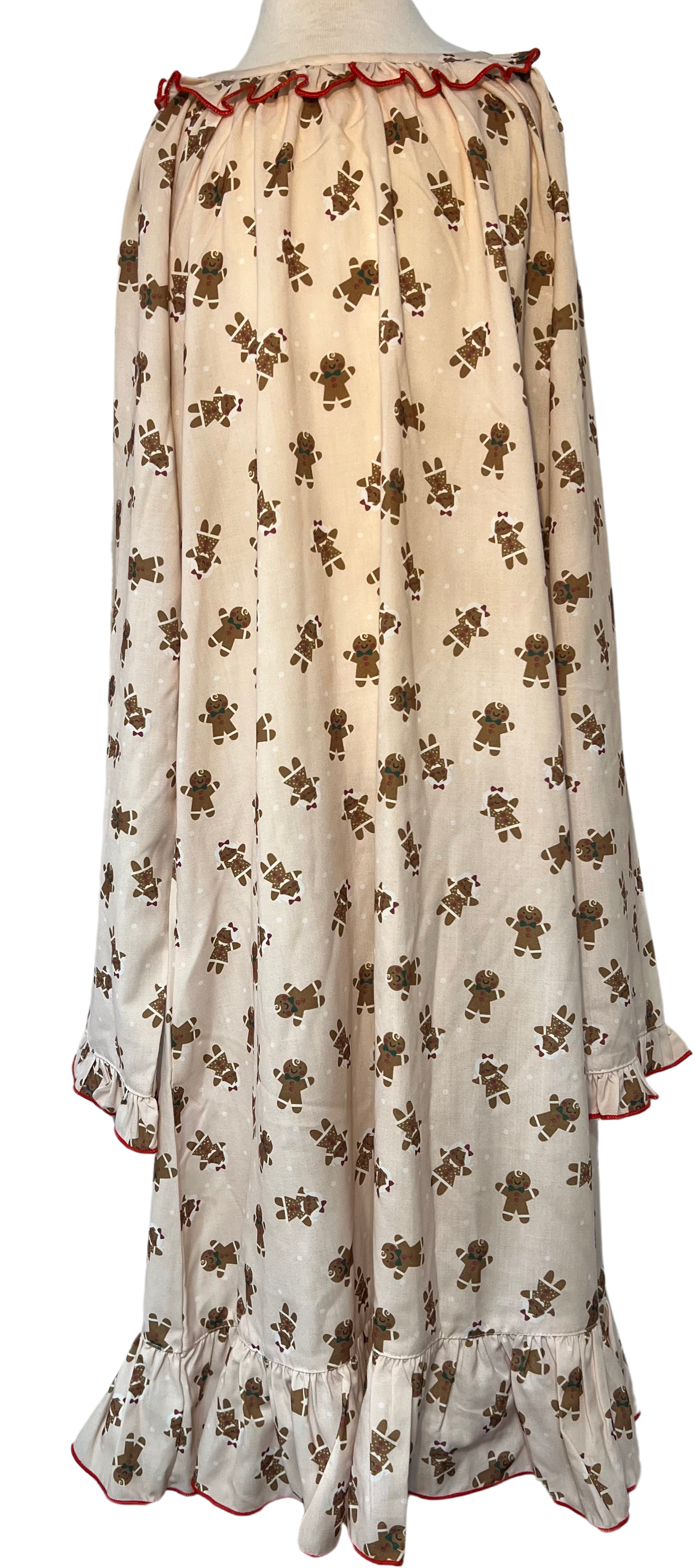 Gingerbread Print Gown