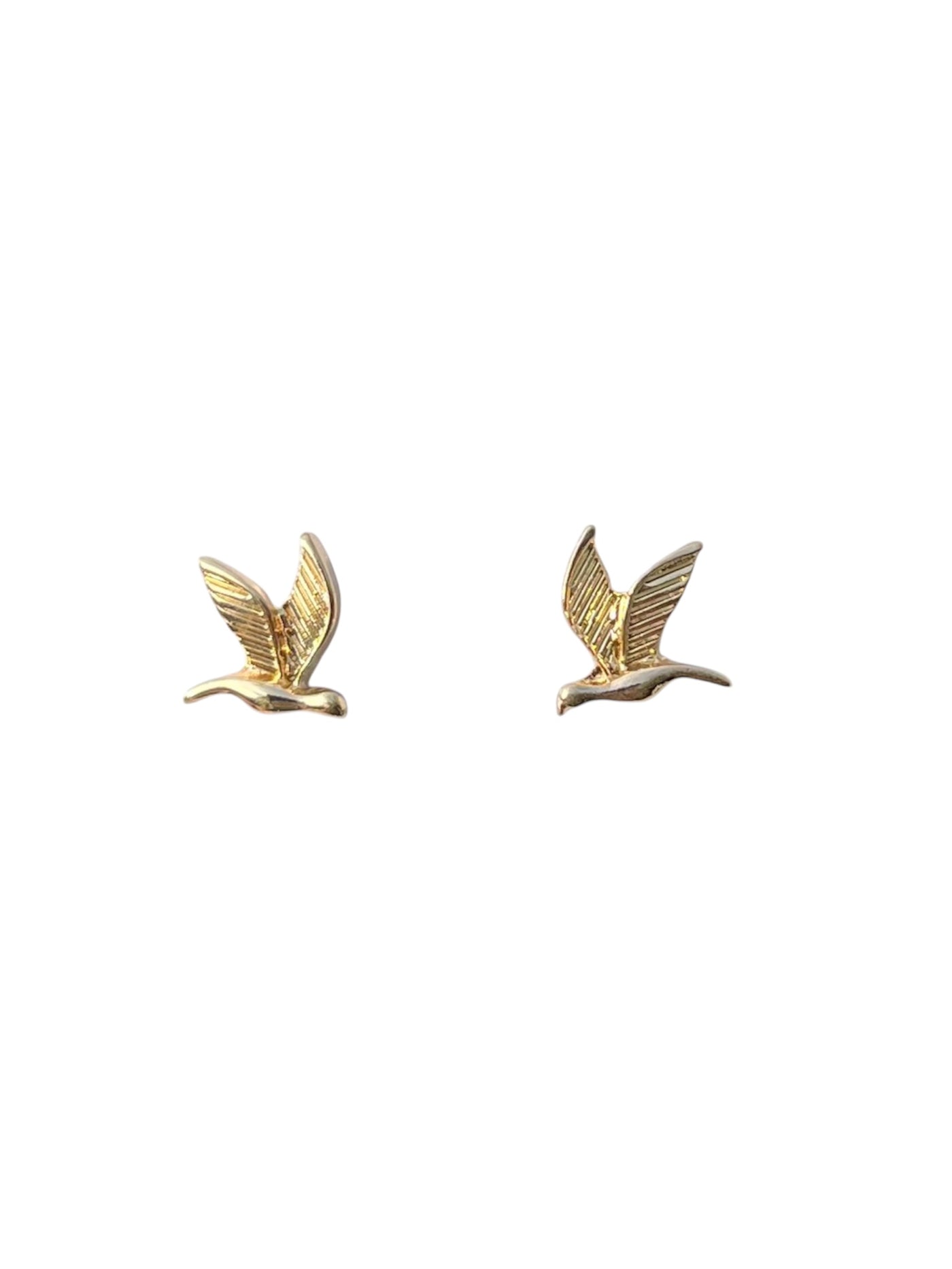 Gold Bird Earrings