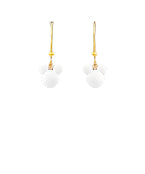White Mickey Mouse Head Earrings