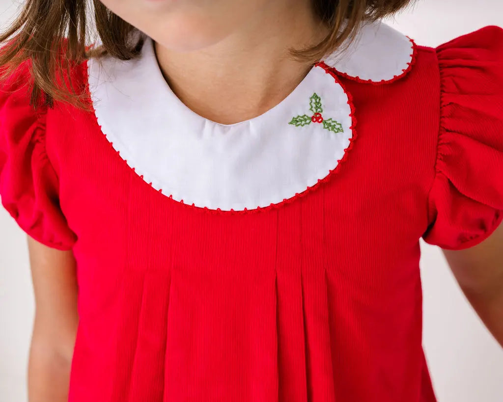 Elosie Dress High Point Red Corduroy, Merry