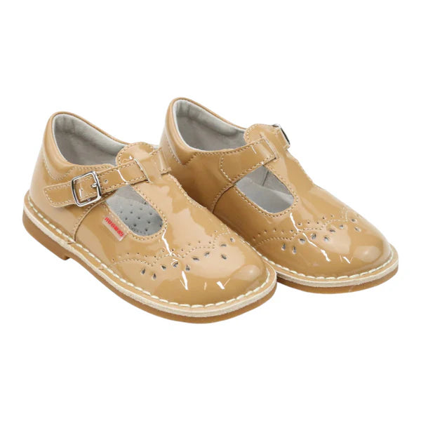 Ruthie T-Strap Mary Jane Patent Toffee