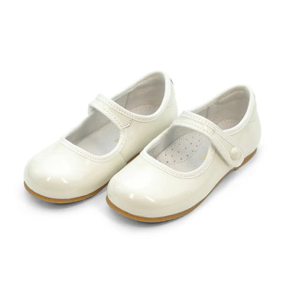 Renata Special Occasion Flat Patent Ivory