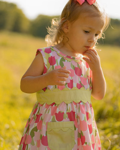 Amalie Dress Field of Pink