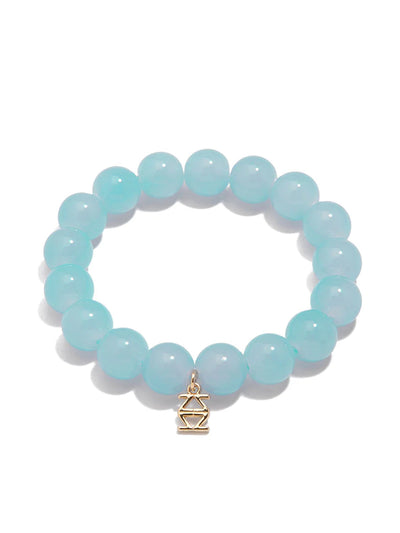 Glass Bead Stretch Bracelet - Various Colors