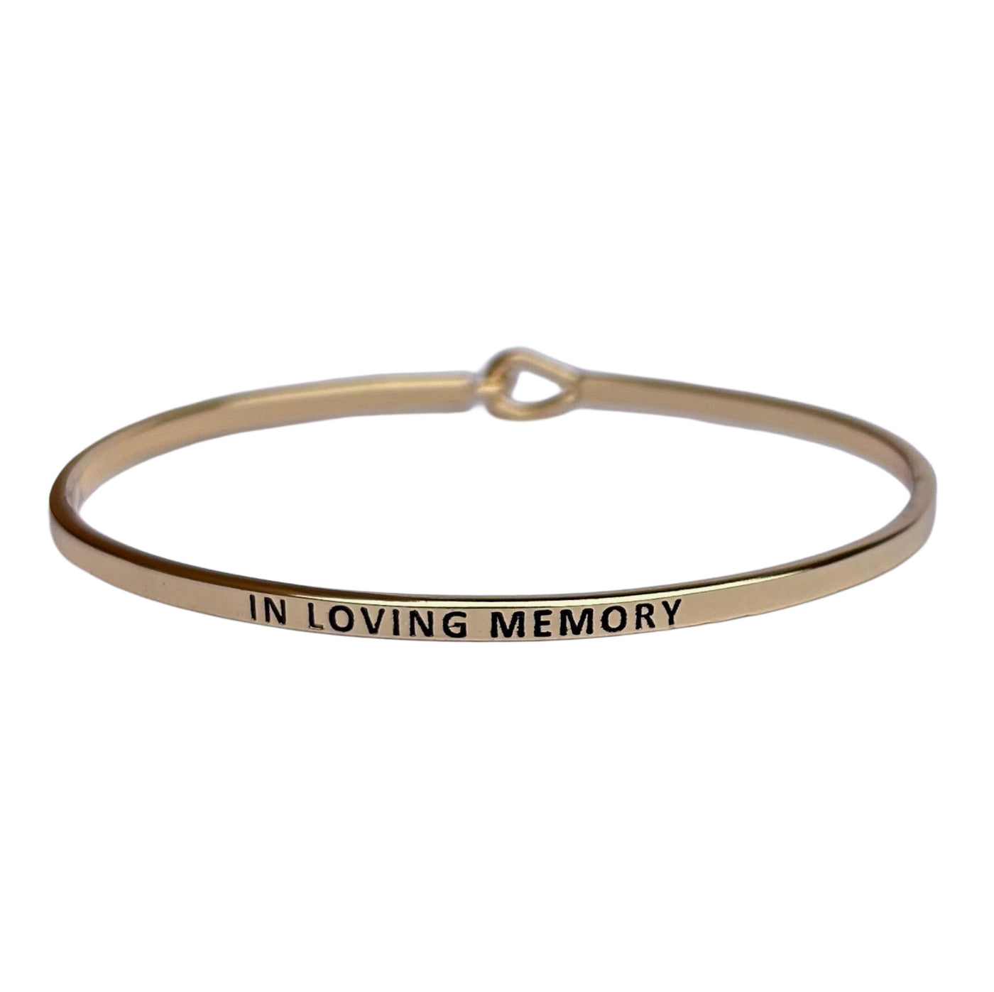 Gold Hook Bracelet Inspirational Assorted Engravings