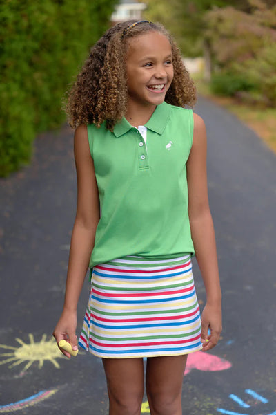 Sleeveless Anna Price Polo Gibson Island Green WAW