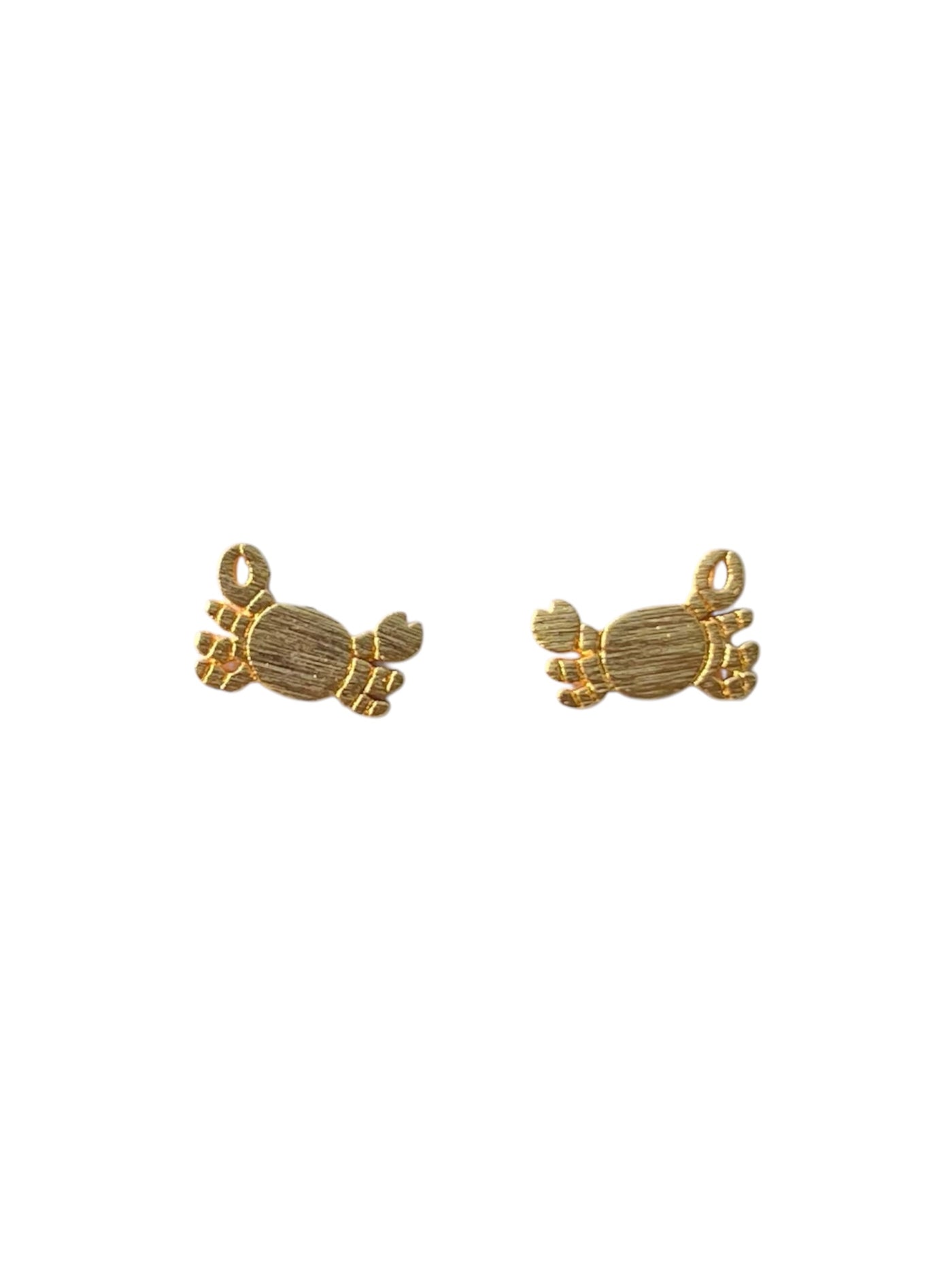 Gold Crab Earrings