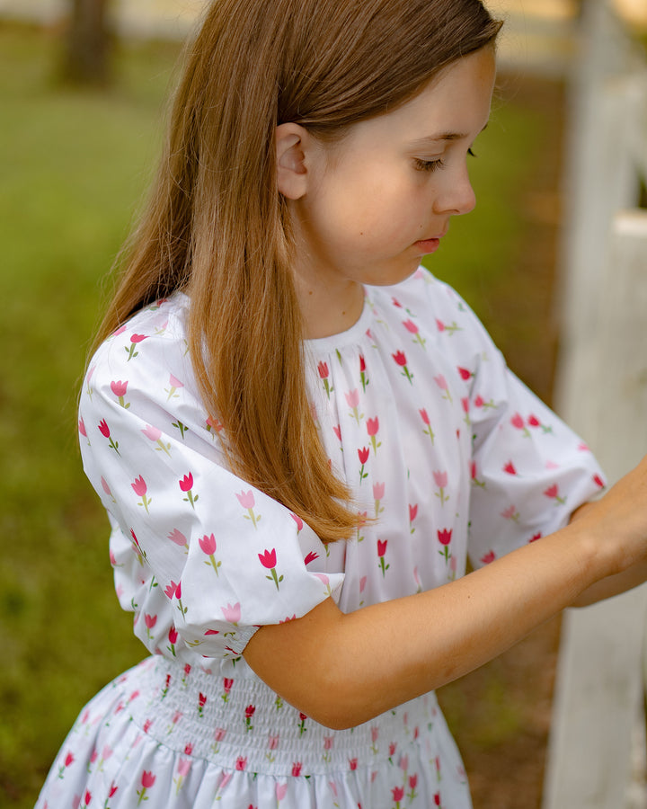 Scarlett Dress Field of Pink