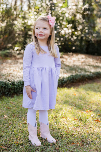 Lavender Sydney Sweatshirt Dress Basic Bows