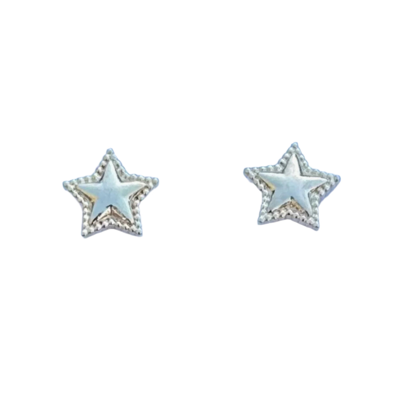 Detailed Gold Star Earrings