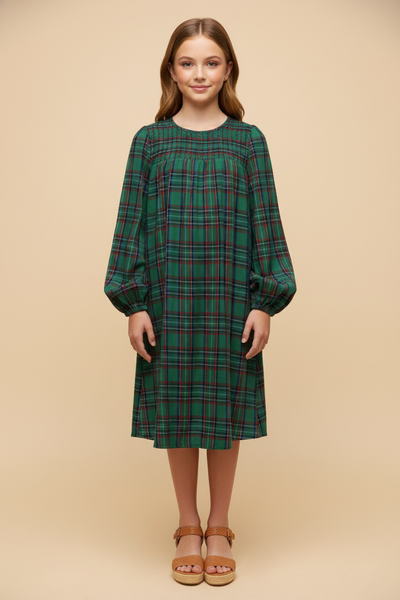 Green Plaid Dress