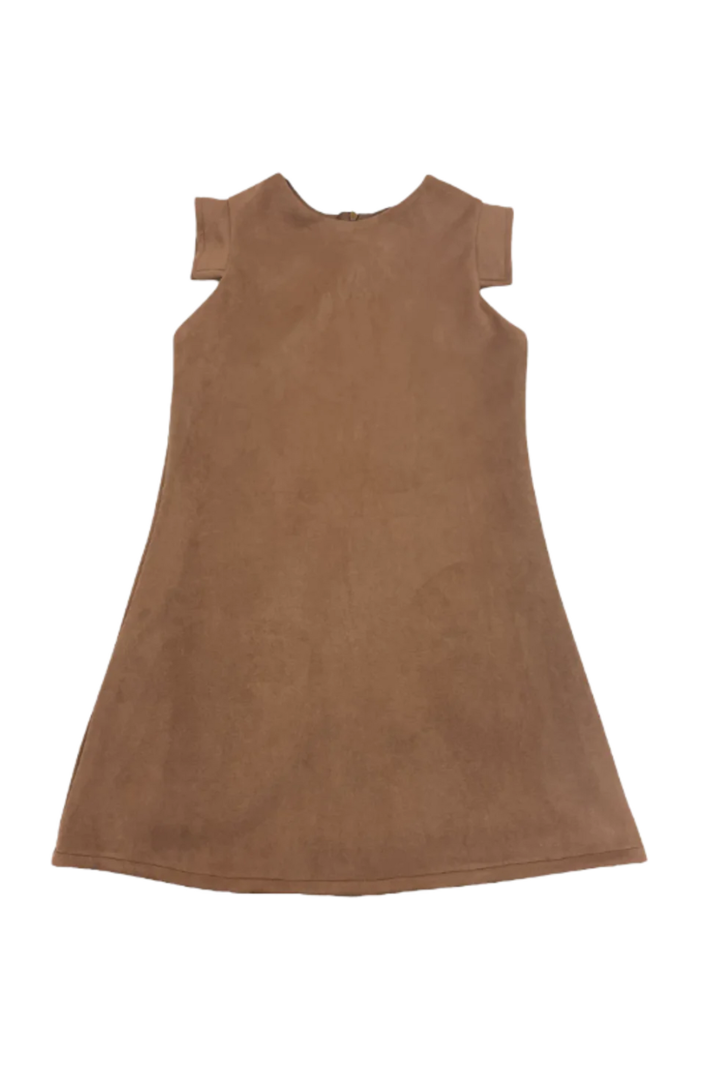 Faux Suede Knit A Line Wheat
