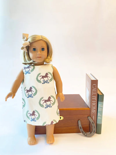 Dolly Annie Apron Dress Highland Horses