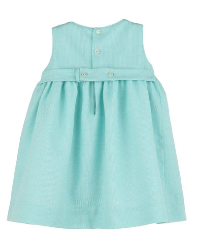 Sunny Vibrant Turquoise Smock Dress