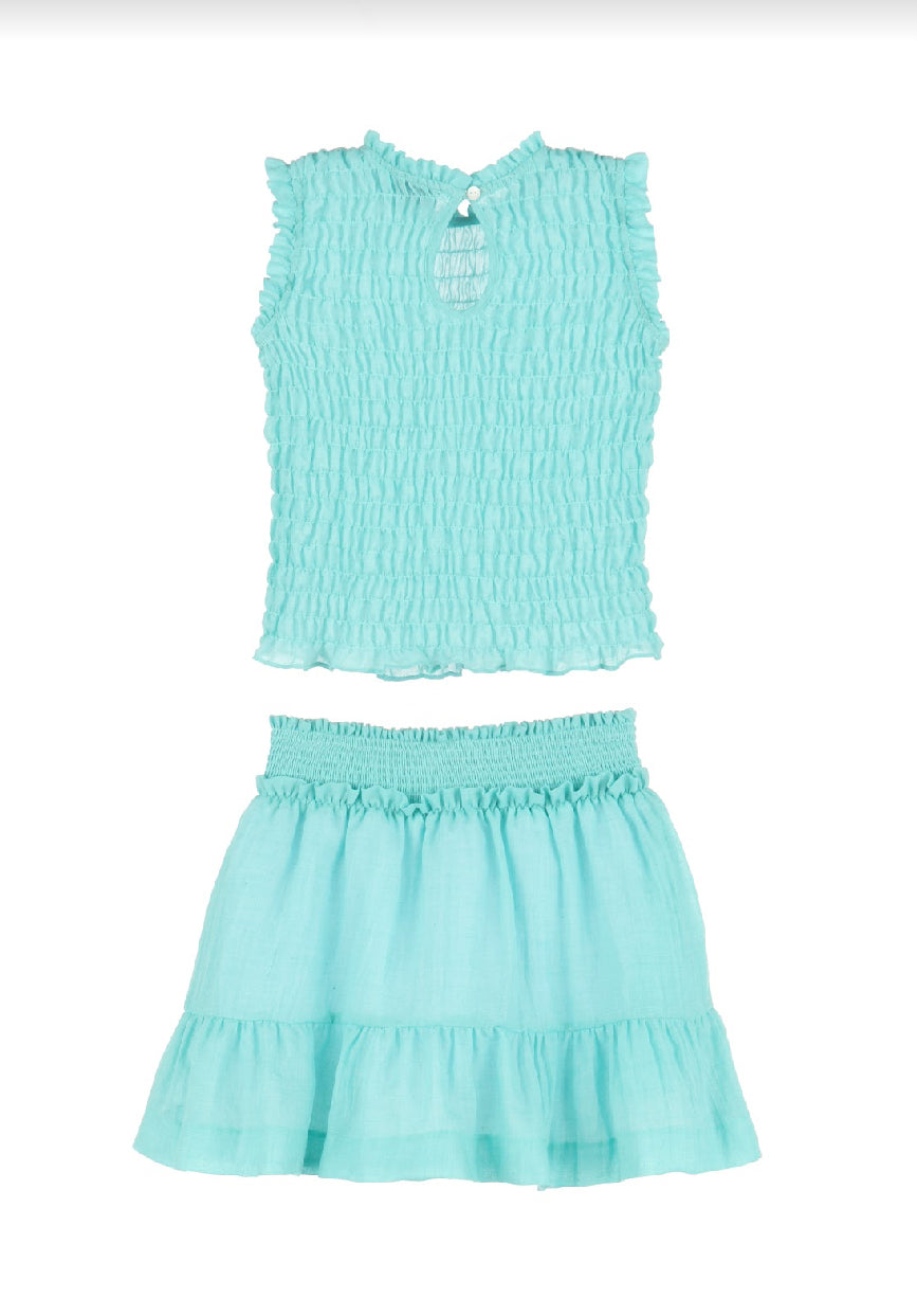 The Susan Dress in Aqua