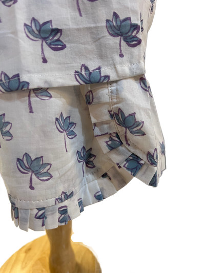 Blue Lotus Kimono Top & Short Set