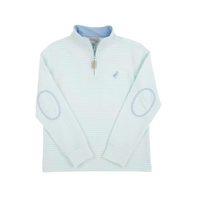 Hayword Half Zip Sea Island Seafoam Stripe