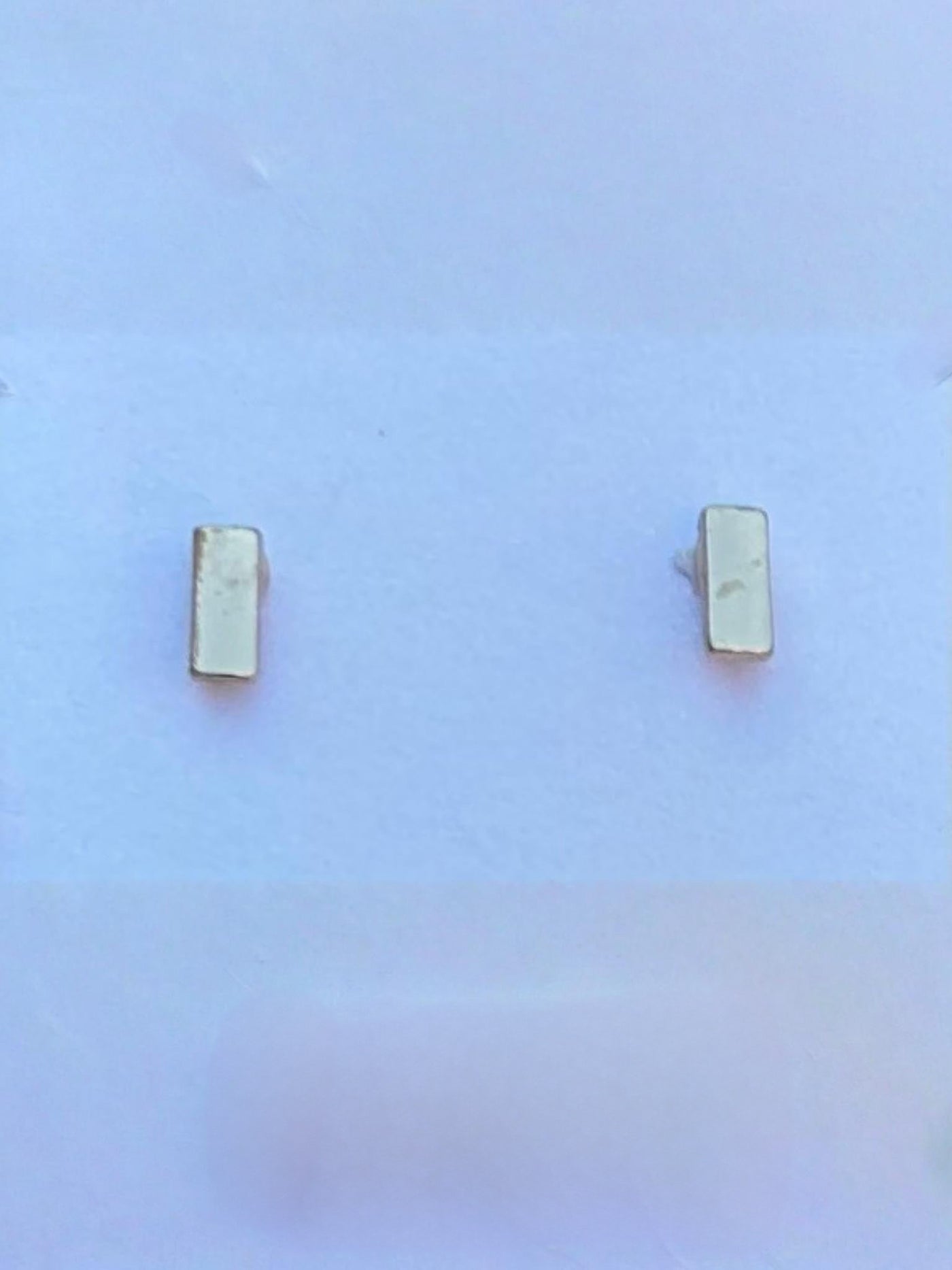 Tiny Gold Bar Earrings
