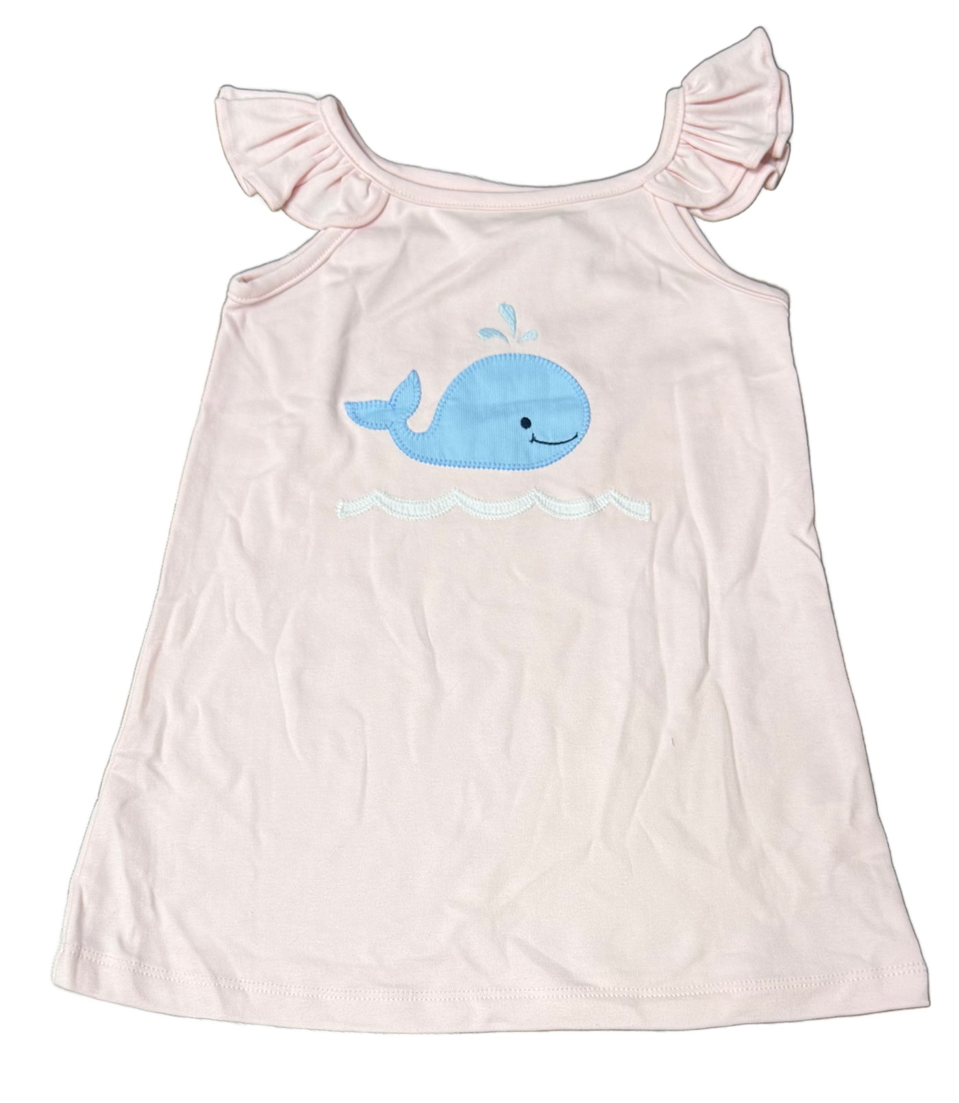Whale Play Dress - Pink Knit