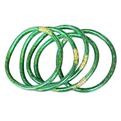 Glitter Tube Bracelets (Set of 5)