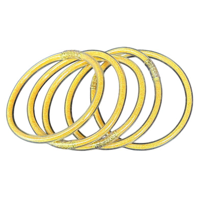 Glitter Tube Bracelets (Set of 5)