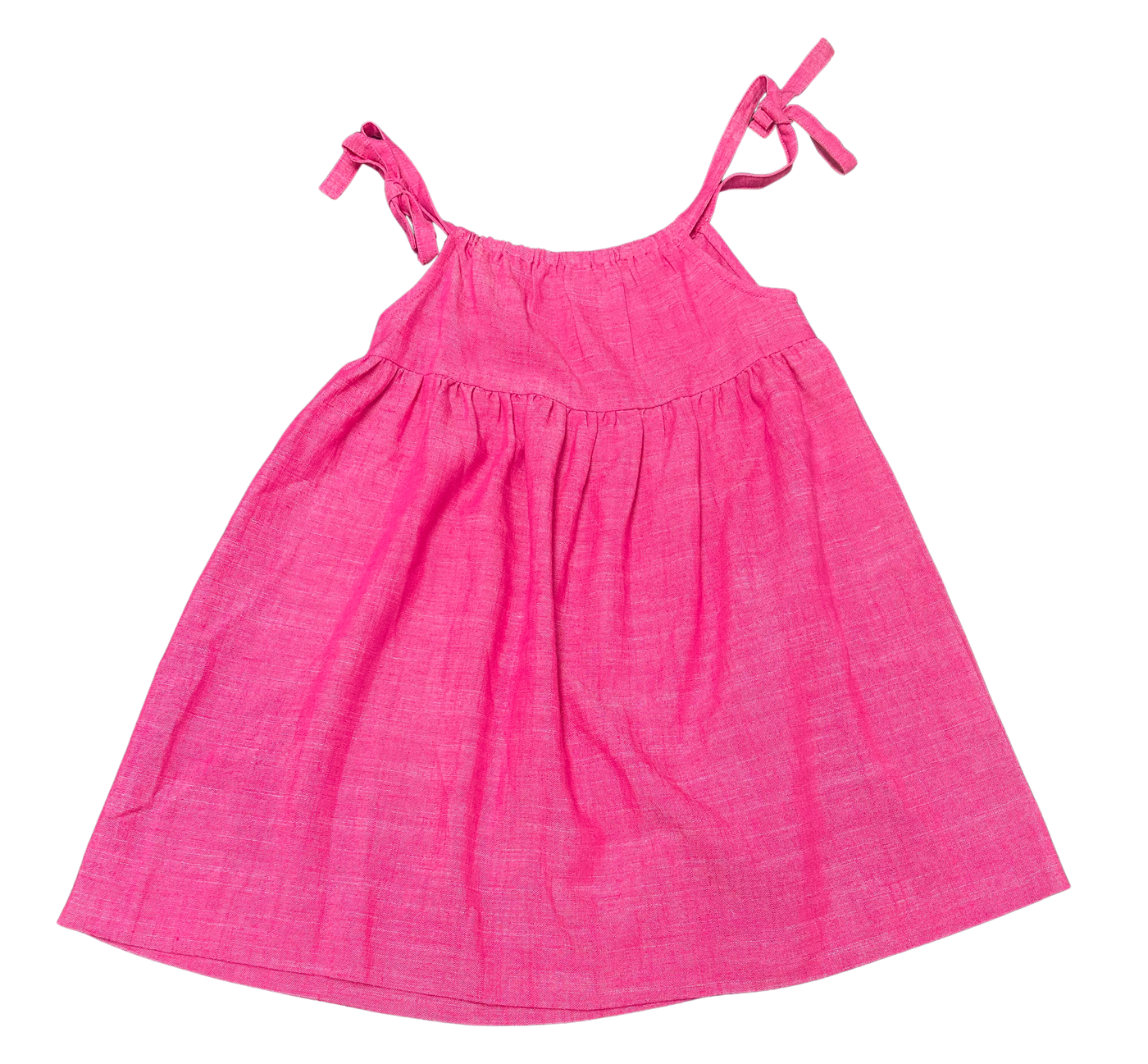 Mia Dress Pink Chambray