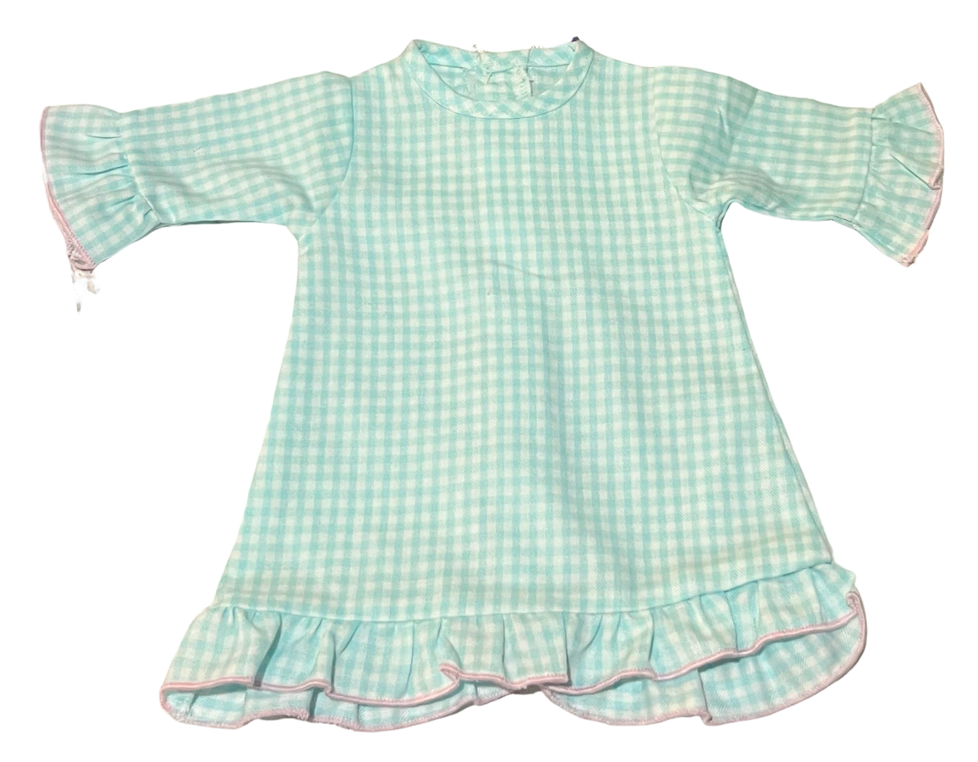 *Sugarplum Tree Exclusive - 18" Dolly Gown - Aqua Gingham