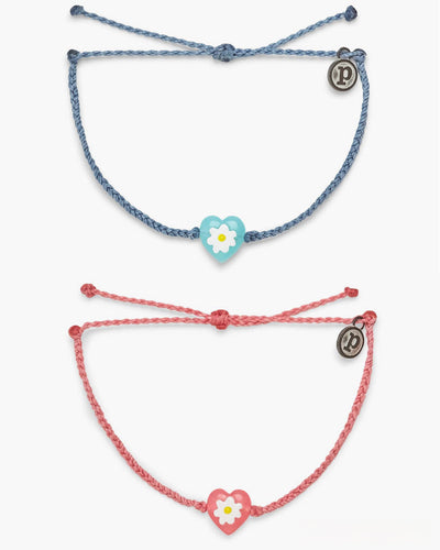 Daisy Heart Bead Bracelet (2 Colors)