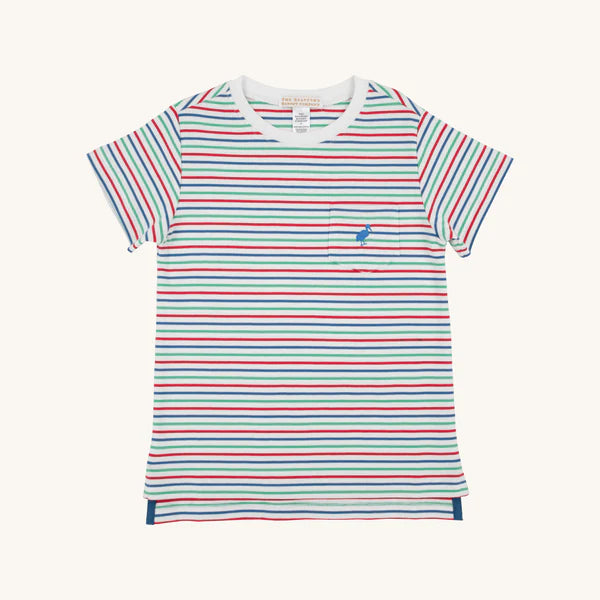 Carter Crewneck Simsbury Stripe WAW Wood Boat Blue