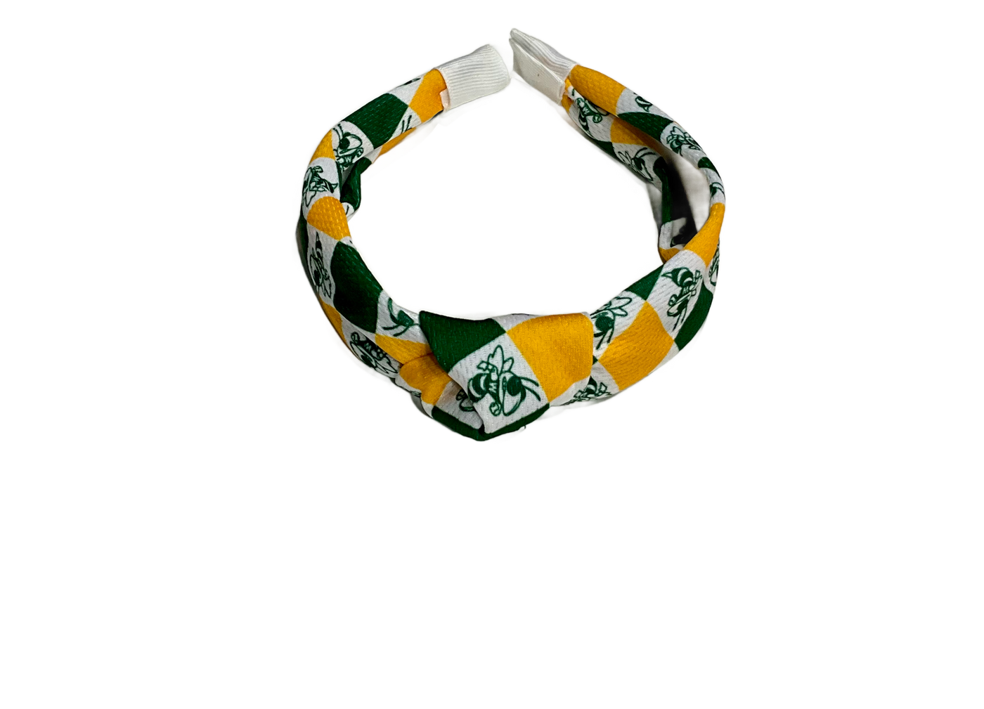 Game Day Hornet Checker Knot Headband