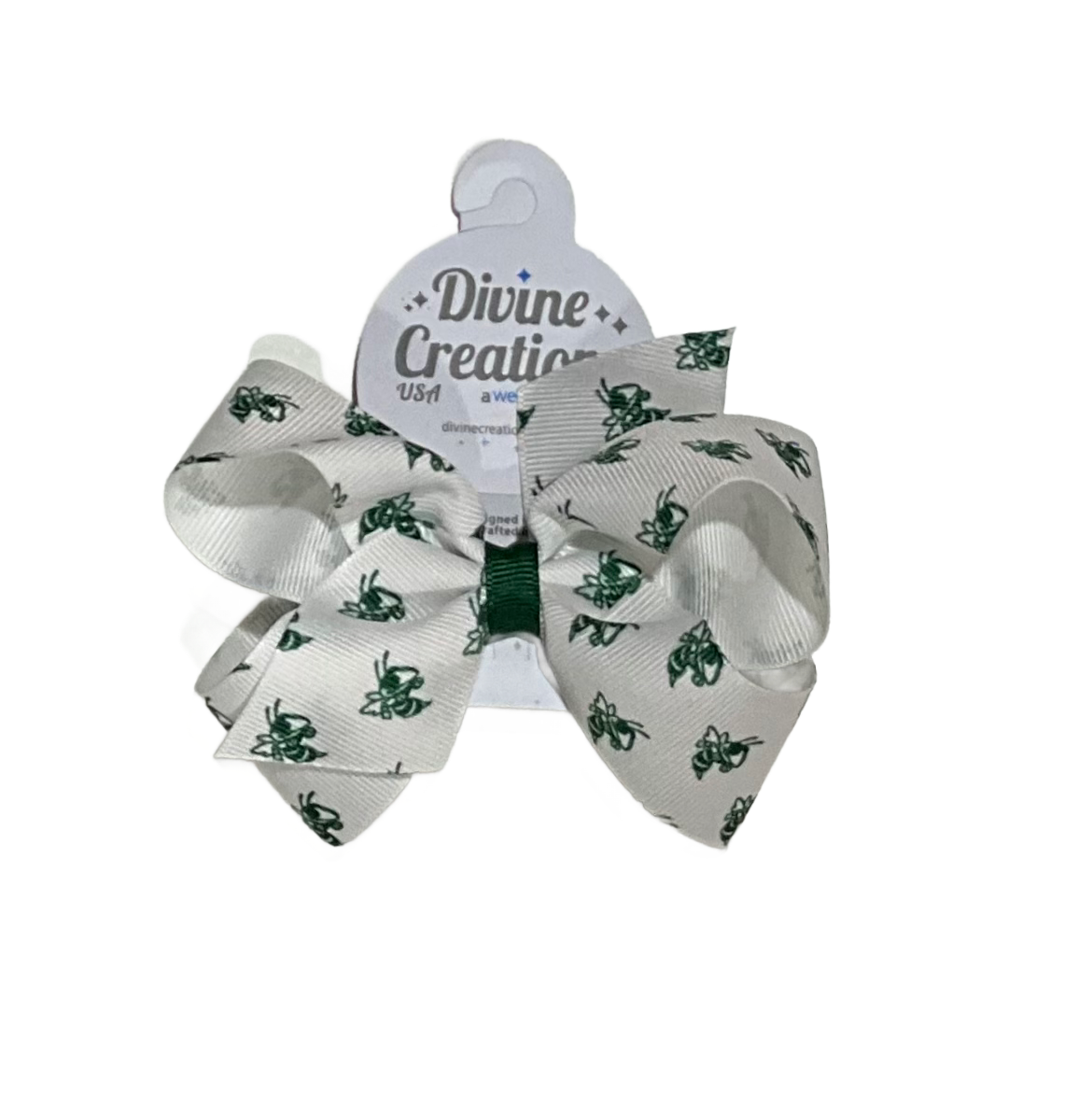 Game Day Hornets Print Medium Bow