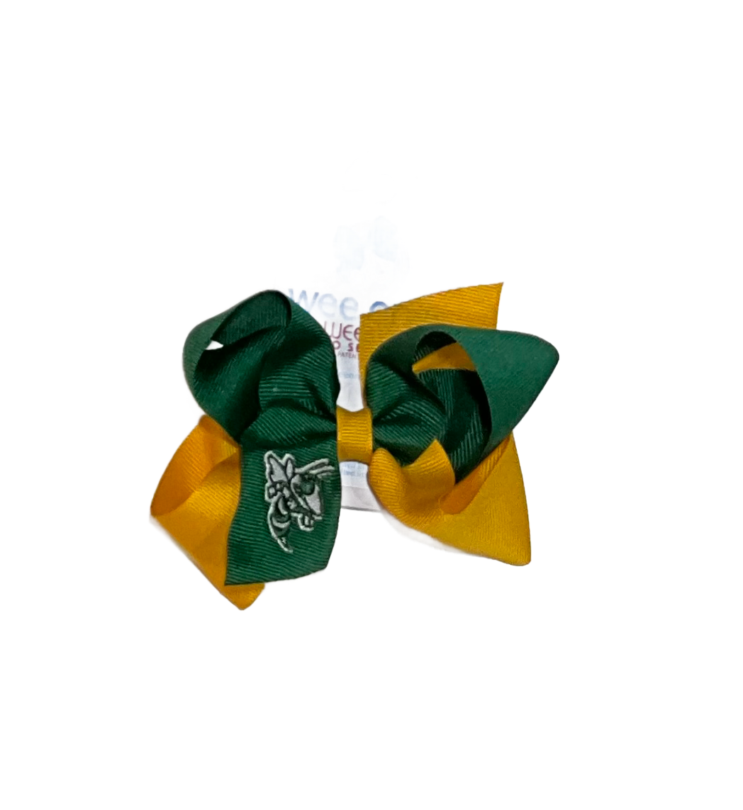 Hornets Medium Quad Logo Bow
