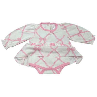 LS Daisy Diaper Cover Dress Belle Meade Bow Pier Party Pink
