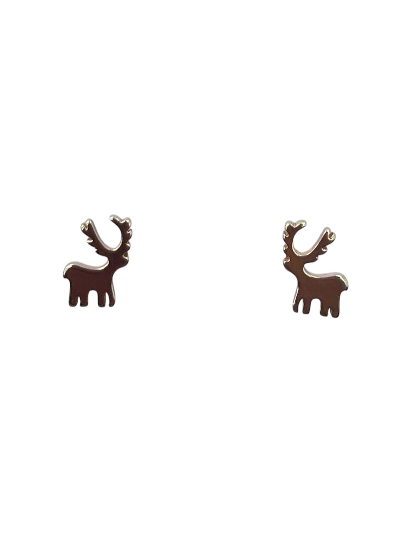 Gold Moose Earrings