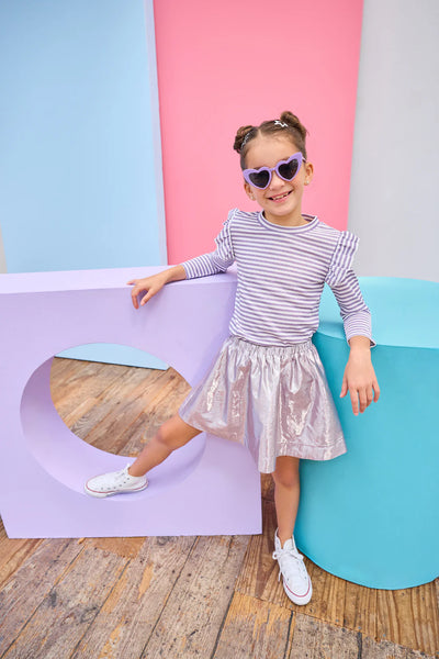 Sadie Top Sugarplum Stripe