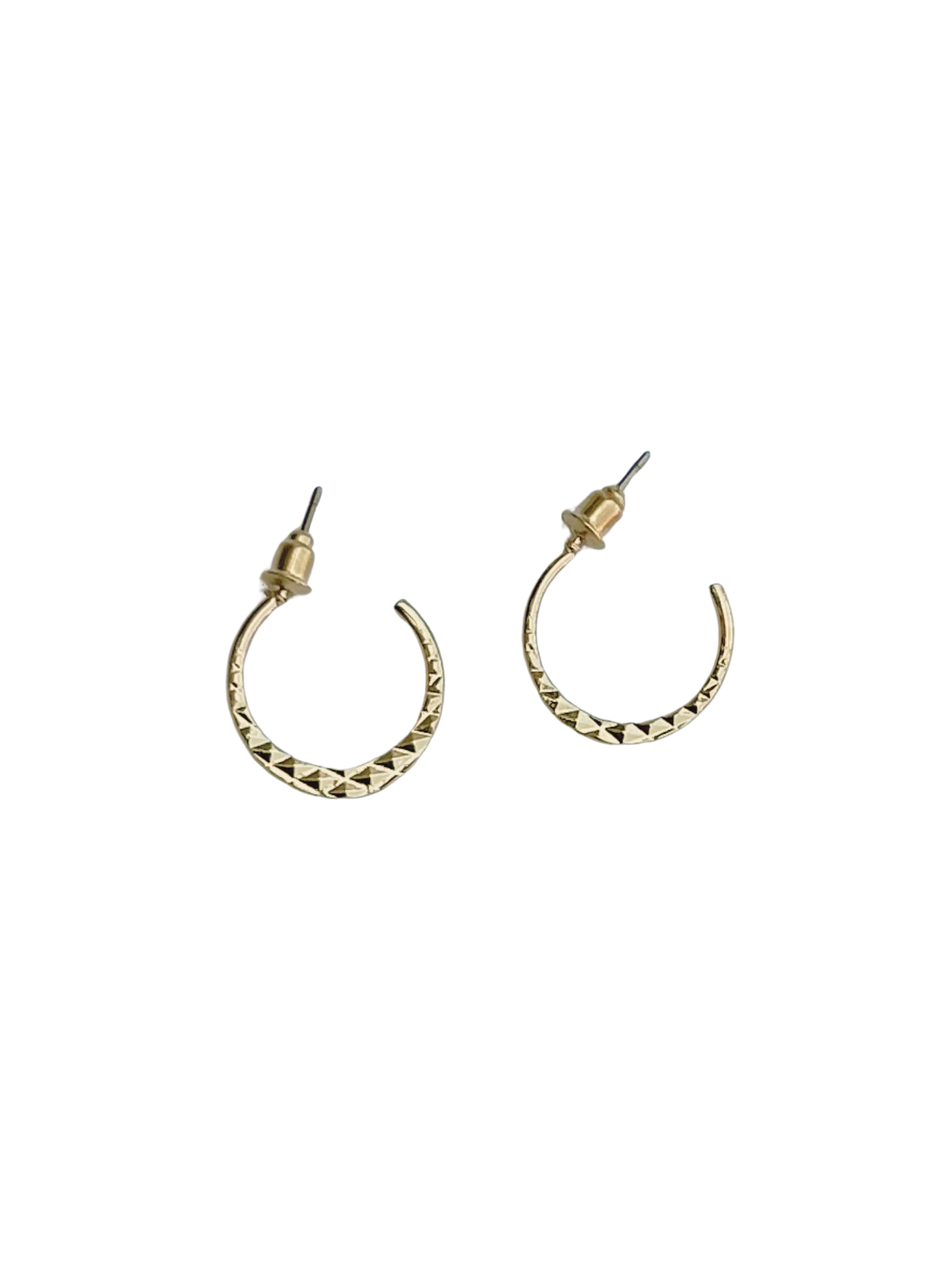 Gold Sunbeam Hoop Earrings