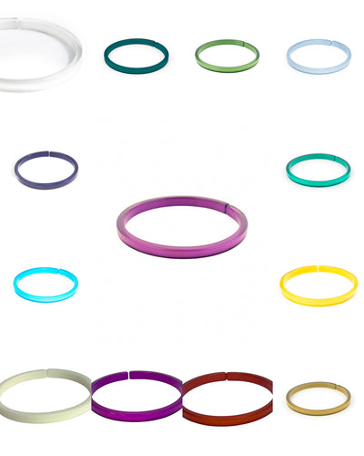 Love Stack Resin Acrylic Bracelet (Various Colors)