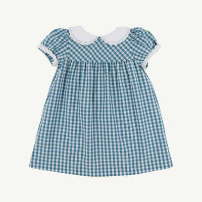 Holly Day Dress Woven Yarn Barnsley Blue Gingham & WAW