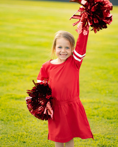 Game Day Tier Dress Red