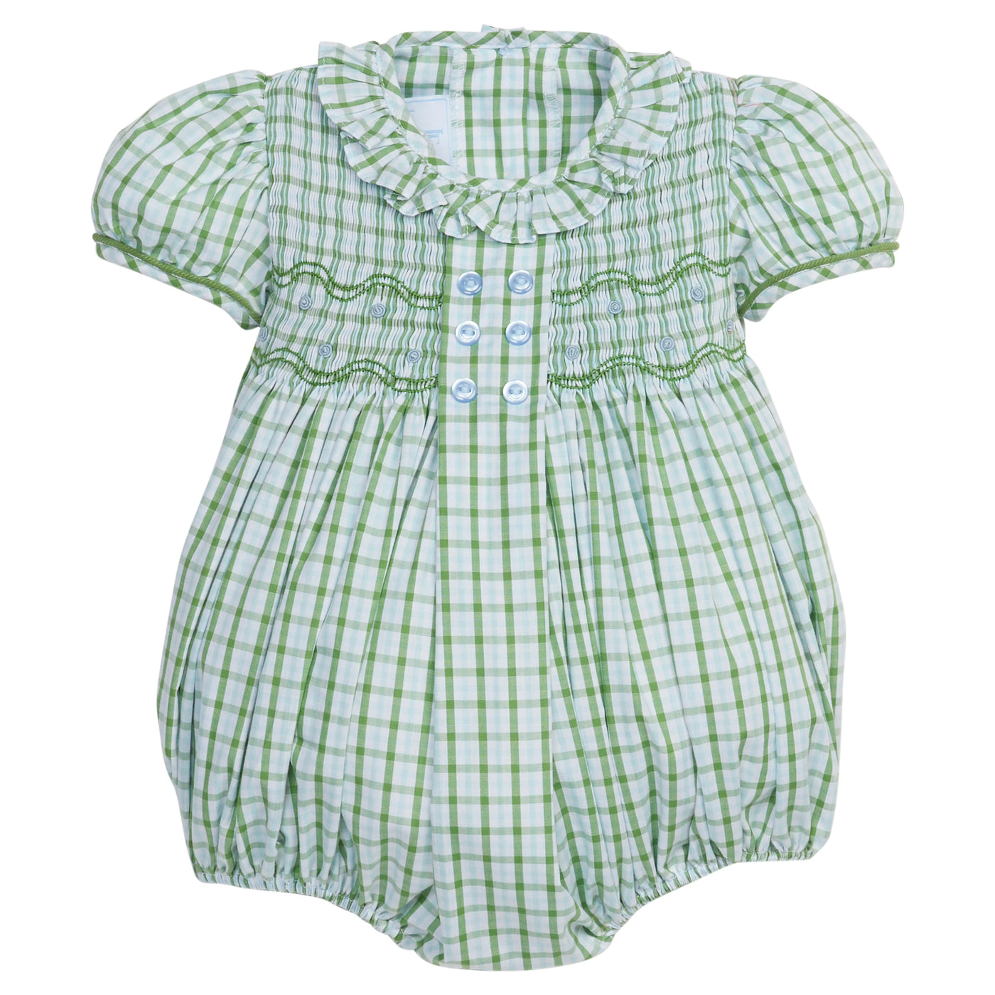 Smocked Bridget Bubble Leland Plaid