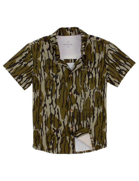 Boys Sportsman Field Shirt Mossy Oak Original Bottomland